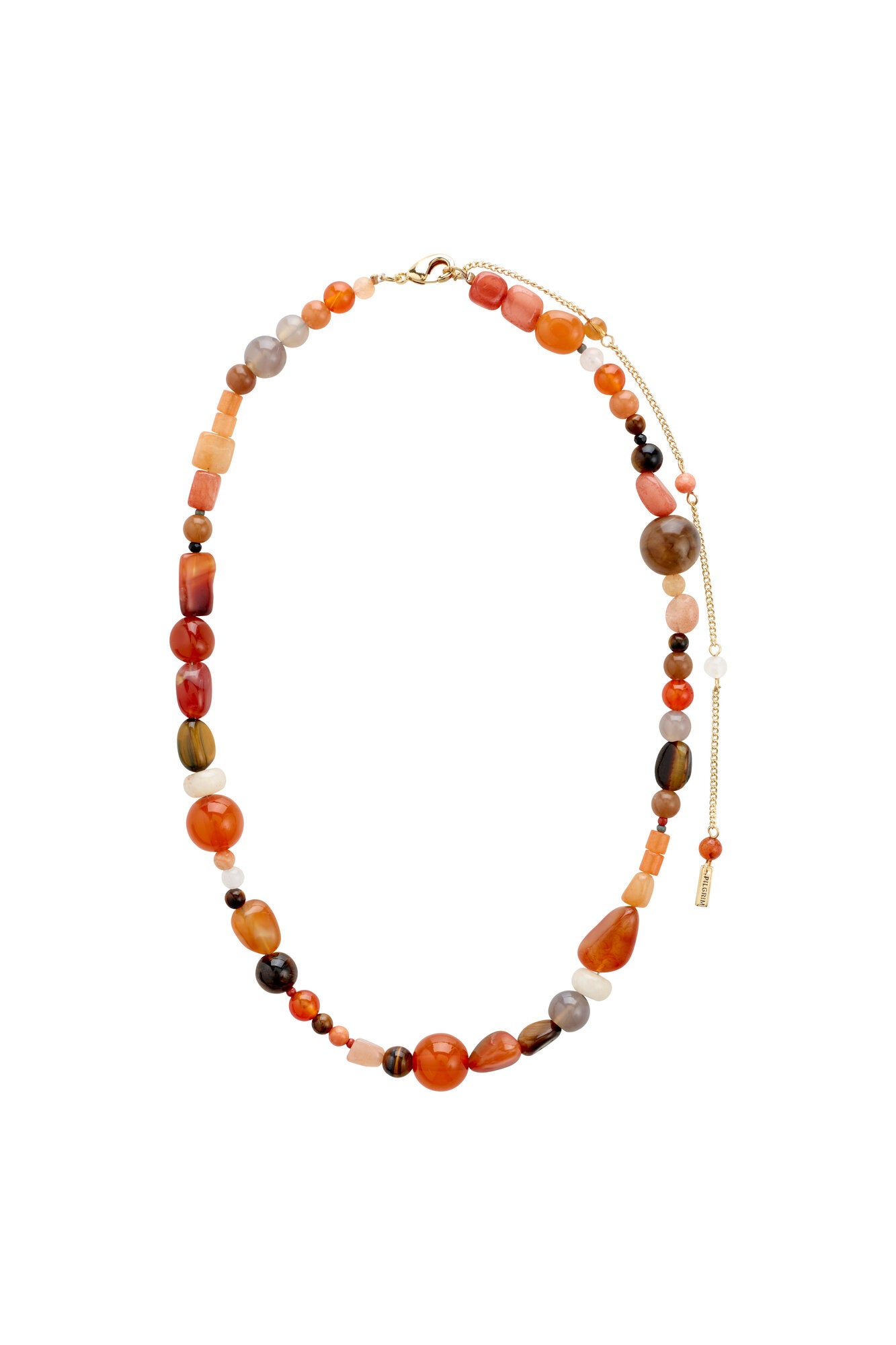 Iris halskæde - forgyldt/multi